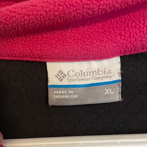 Host Pick! Colombia EUC XL Black and Pink Quarter-Zip Pullover - Picture 2 of 5